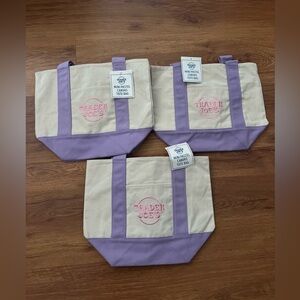 Trader Joe’s Pastel Purple/ Lavender Bags set of 3  NWT
